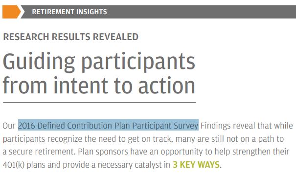 plan sponsor behavior