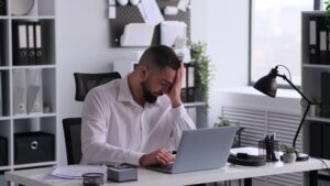 Businessman Financial Strain