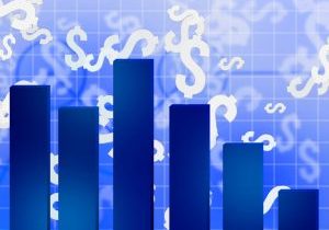 Blue Economic Background