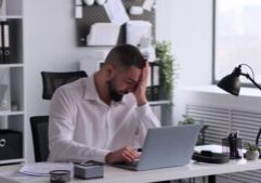 Businessman Financial Strain